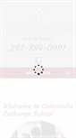 Mobile Screenshot of concordialutheranschool.net
